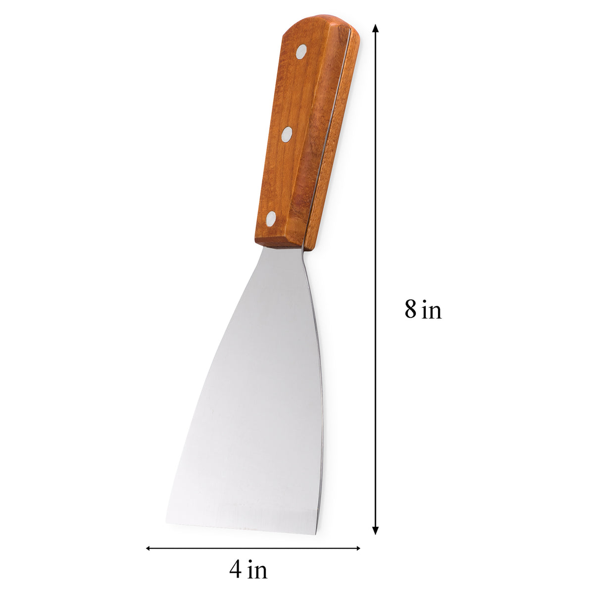 Stainless Steel Blade Grill Slant Edge Scraper Wooden Handle For Food  Service, Cleaning Supplies, Barbecue Cooking Restaurants
