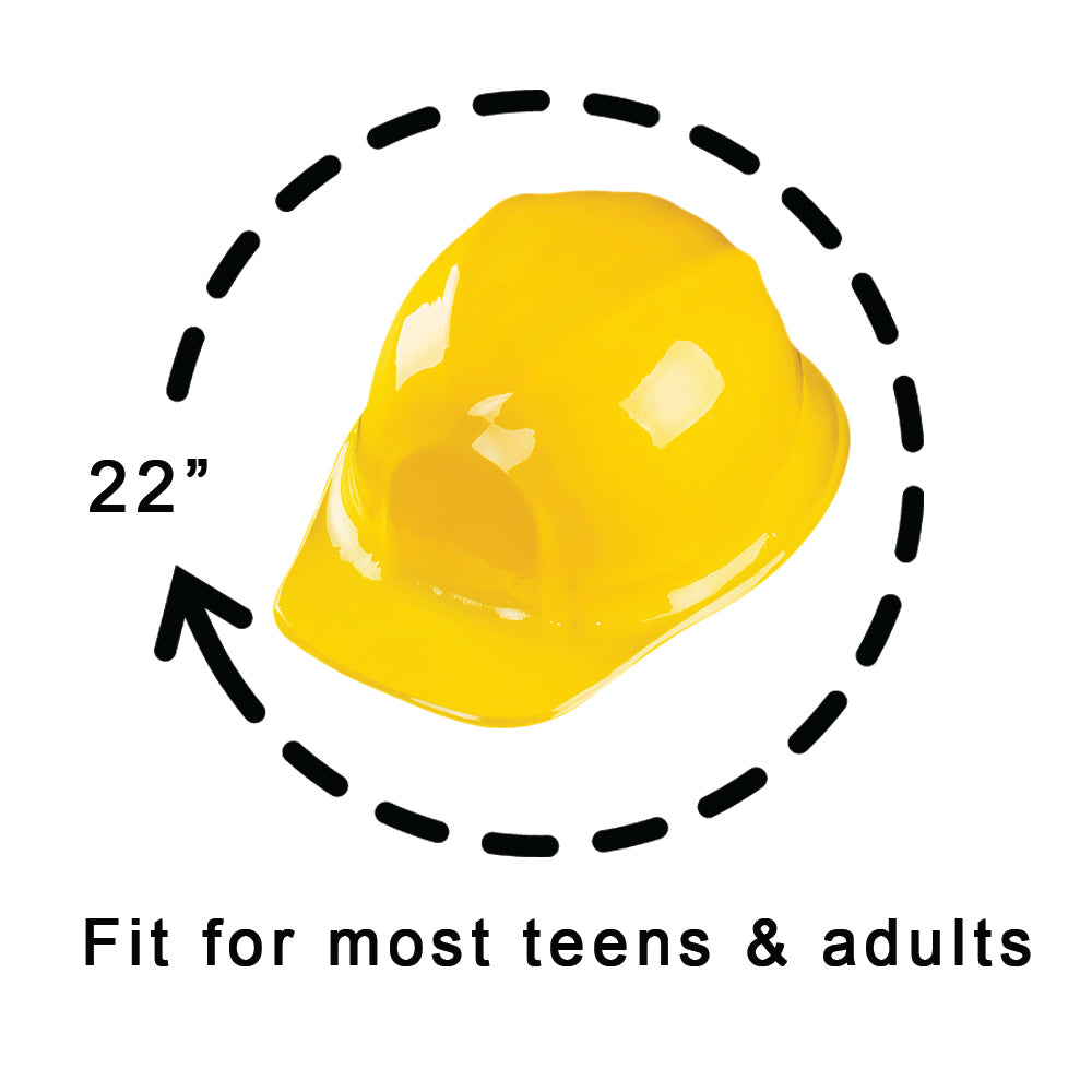  Plastic Adult Size Construction Helmets Hats (12 Per Package) :  Clothing, Shoes & Jewelry