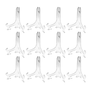 8.5" Clear Plastic Easels 12 Pack