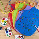Children's Artists Fabric Aprons Kitchen, Classroom, Community Event, Crafts & Art Painting Activity (Assorted 12pcs)