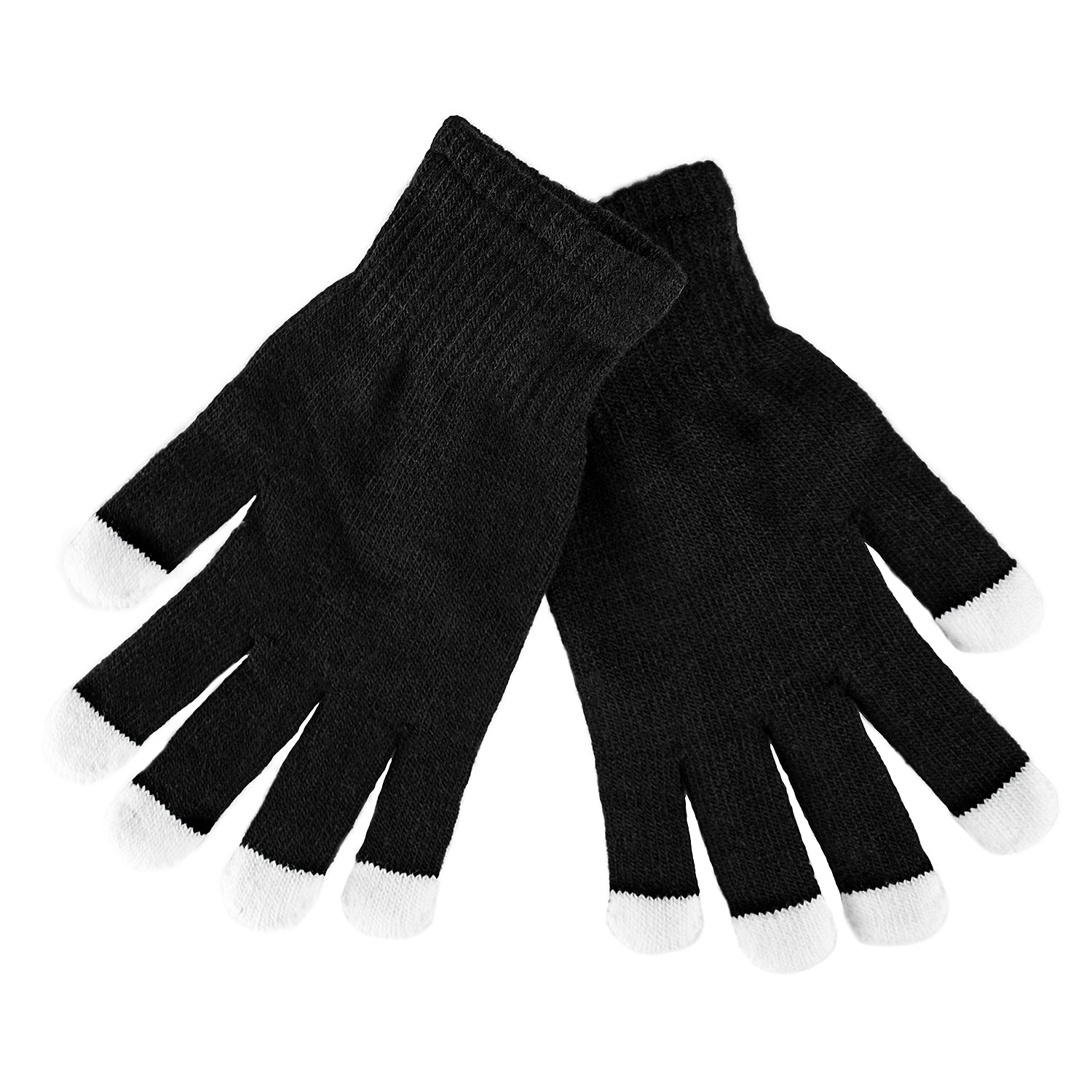 strobe handschuhe Black Knit Gloves LED Strobe Fingertips (1 Pair) – Super Z Outlet