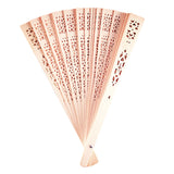 Chinese Sandalwood Hand Held Folding Fans (12 Pack)