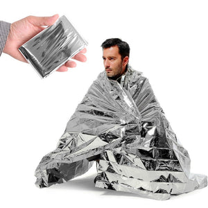Emergency Silver Mylar Thermal Blankets (10 Pack)