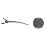 6cm Silver Alligator Teeth Clips Holders (100 Pieces)
