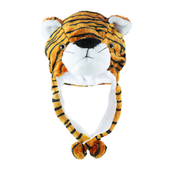 Tiger Cute Plush Animal Winter Hat (Short)
