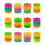 Colorful Neon Plastic Spring Toy (12 Pack)