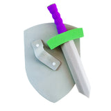 Children's Foam Toy Medieval Joust Sword & Shield Knight Set