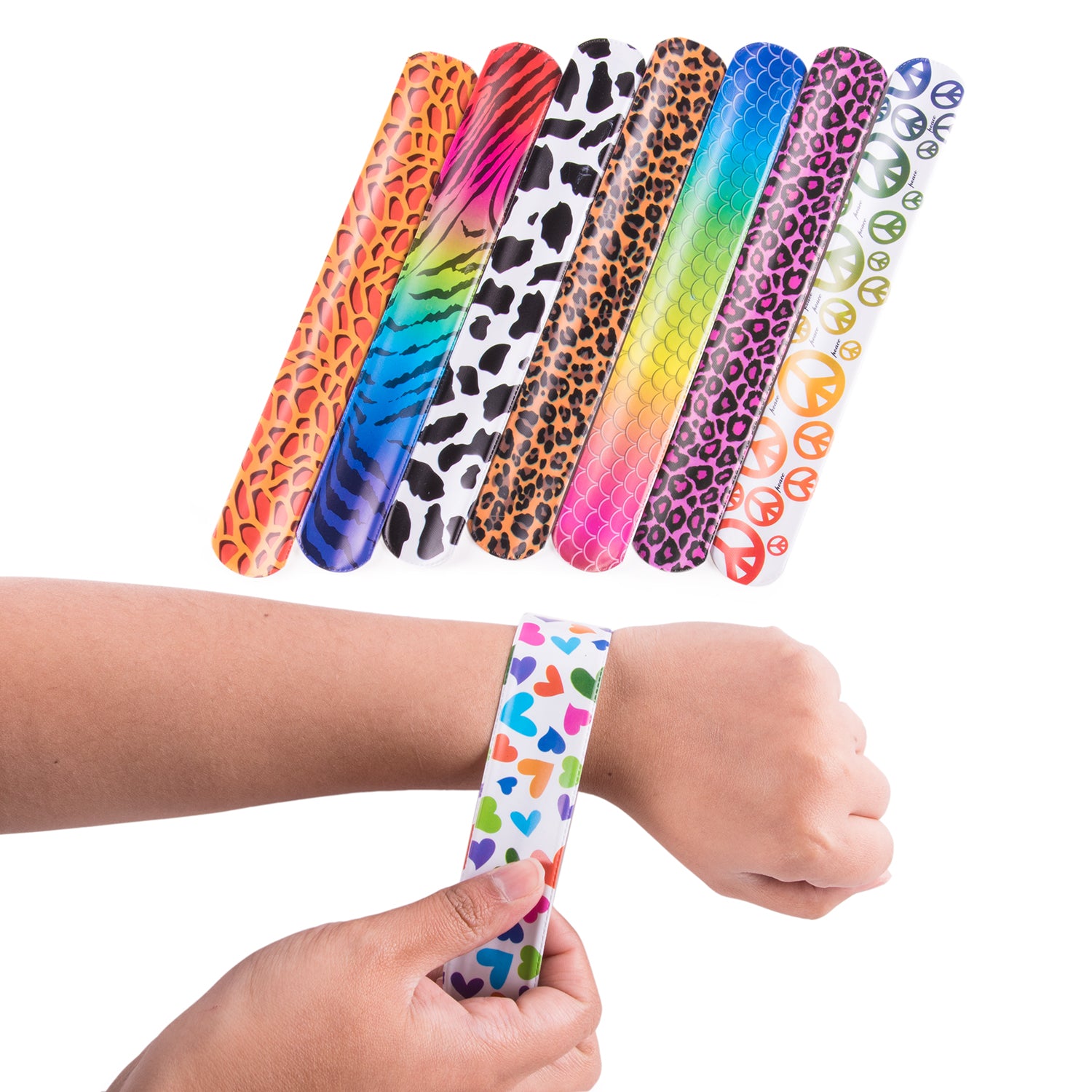 Slap On Plastic Vinyl Retro Bracelets (72 Pack) – Super Z Outlet