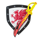 Children's Foam Toy Medieval Joust Sword & Shield Knights Set