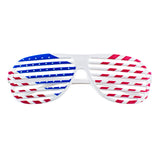 American Flag USA Plastic Shutter Glasses (12 Pairs)