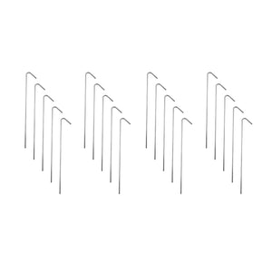 9" Galvanized Non-Rust Anchoring Tent Stakes Pegs (20 Pack)