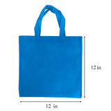 Assorted Colorful Solid Blank Tote Party Gift Bags (12 Bags) (12" Inches)