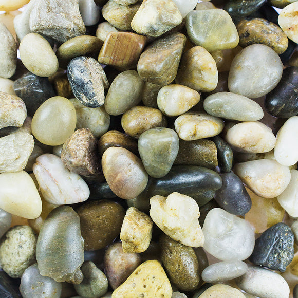 Mini Assorted Garden Beach Stone Rocks Pebbles (1 Pound Bag)