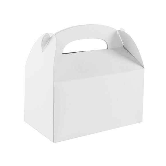 Blank White Color Treat Gift Paper Cardboard Boxes (12 Pack, 6.25