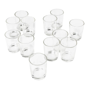 2.5'' Clear Glass Votive Candle Holders (12 Pack)