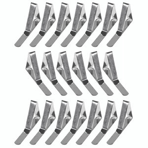 Stainless Steel Table Cloth Cover Clamps (20 Pack)