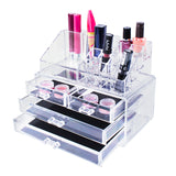 Transparent Cosmetic Makeup Acrylic Organizer (2 Piece Set)