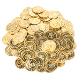 Pirate Gold Coins Buried Treasure and Pirate Gems Jewelry Set (120 Coins + 120 Gems)