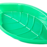 Palm Leaf Hawaii Jungle Style Food Reusable Snack Tray (12 Pack, 11.75" x 8.5" Inches)