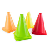 7.5" Bright Neon Orange, Yellow, Red, Green Sports Cones (24 Pack)
